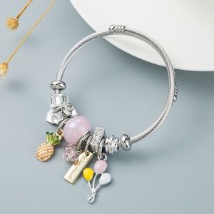 Creative fruit multi element adjustable bracelet